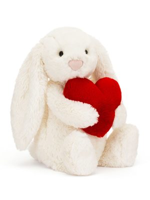 Bashful Red Love Heart Bunny