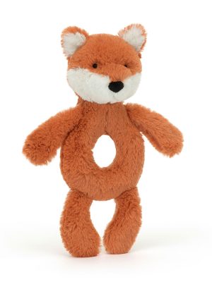 Bashful Fox Cub Ring Rattle