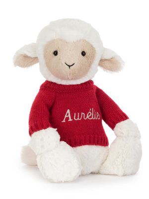 Skipson Lamb with Personalized Red Jumper