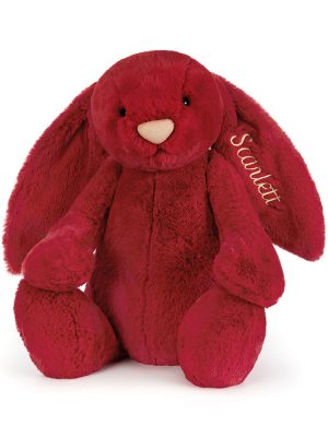 Personalized Bashful Luxe Bunny Scarlett Huge