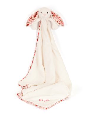Personalized Blossom Cream Bunny 'Berry' Blankie
