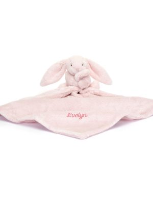 Personalized Bashful Pink Bunny Soother